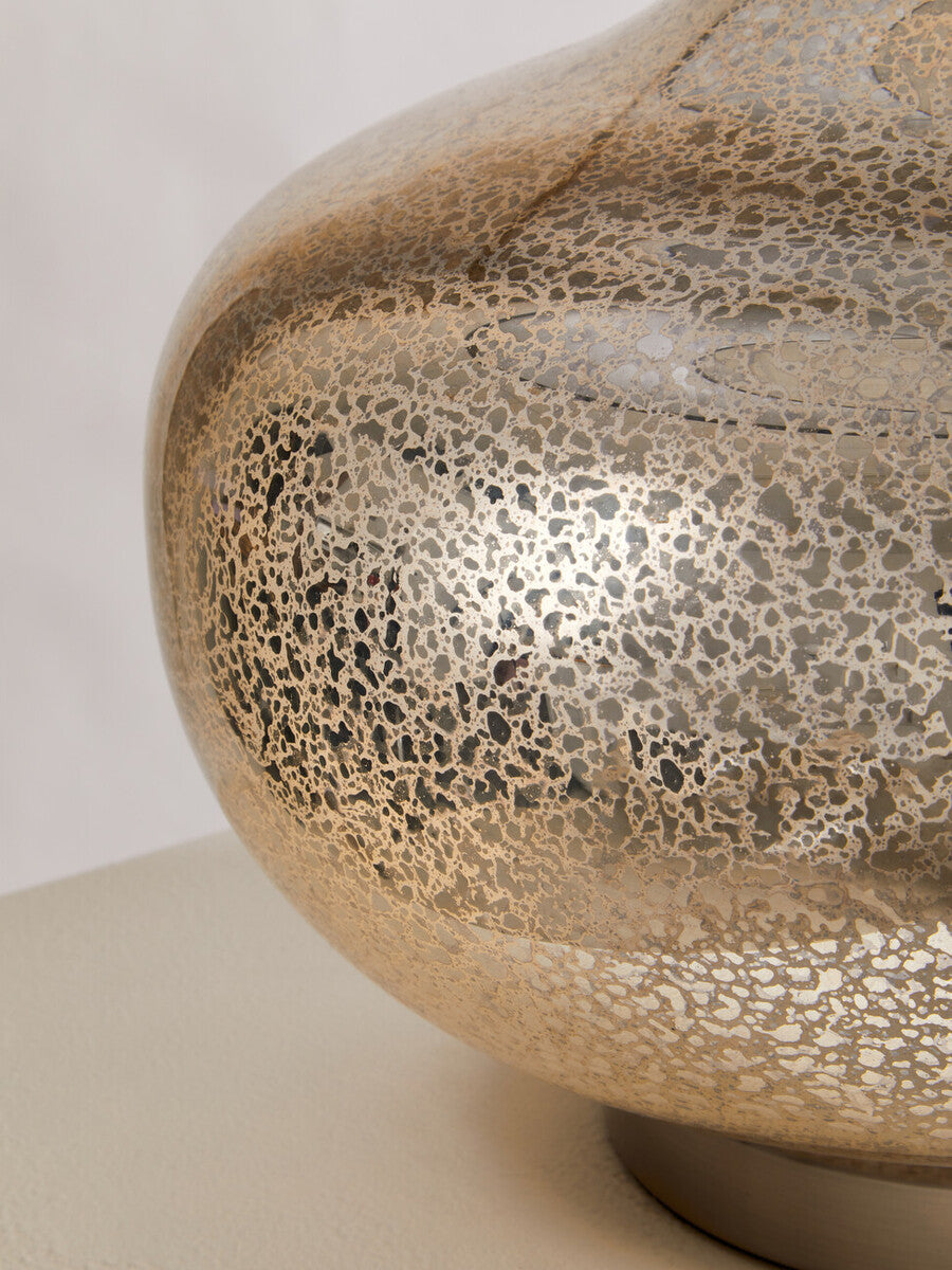 Luz Silver Glass with Black Shade Table Lamp - image 7