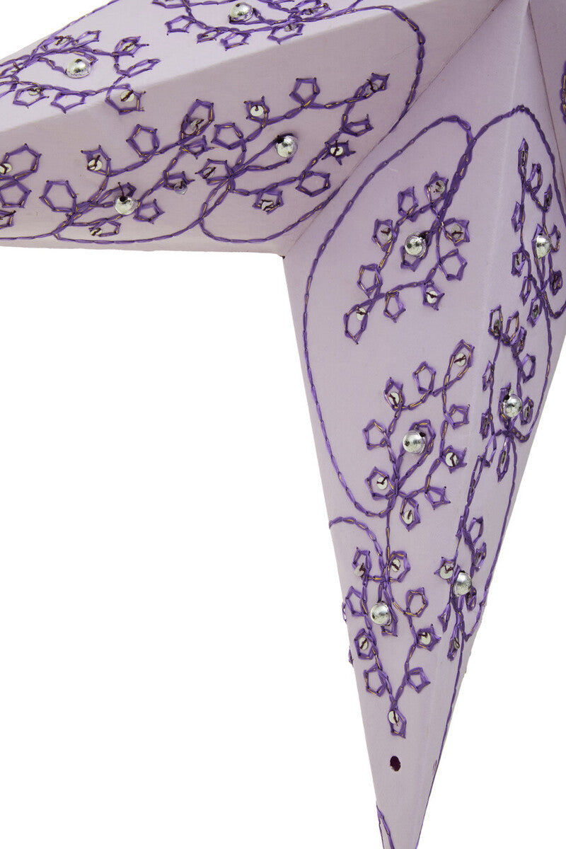 Leela 5 Point Purple Paper Star - Image 4