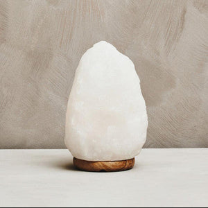 White Natural Salt Lamp | Nepal