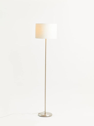 Forma Cream Waffle Effect Shade Floor Lamp - image 5