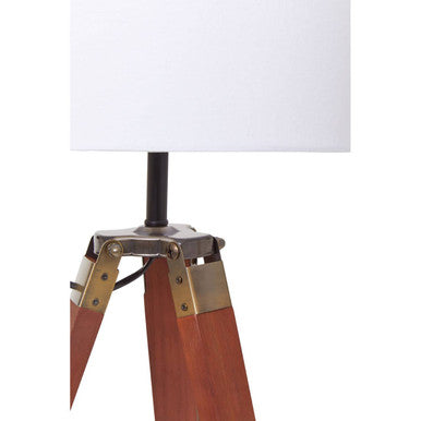 Malvern Tripod Table Lamp With Brown Base - image 4