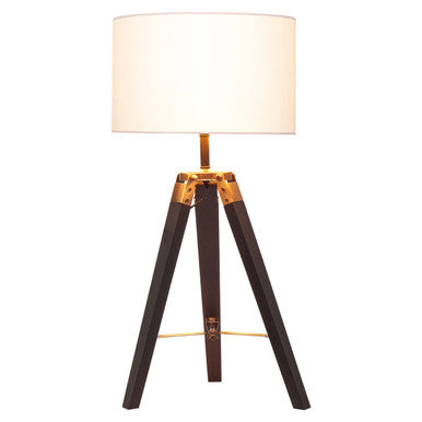 Malvern Tripod Table Lamp With Black Base