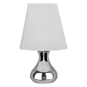 Chrome Table Lamp With EU Plug | Nell