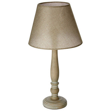 Maine Candlestick Table Lamp with Plain Rod