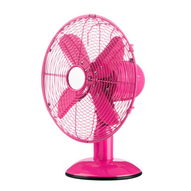 Oscillating Fan Hot Pink Desk
