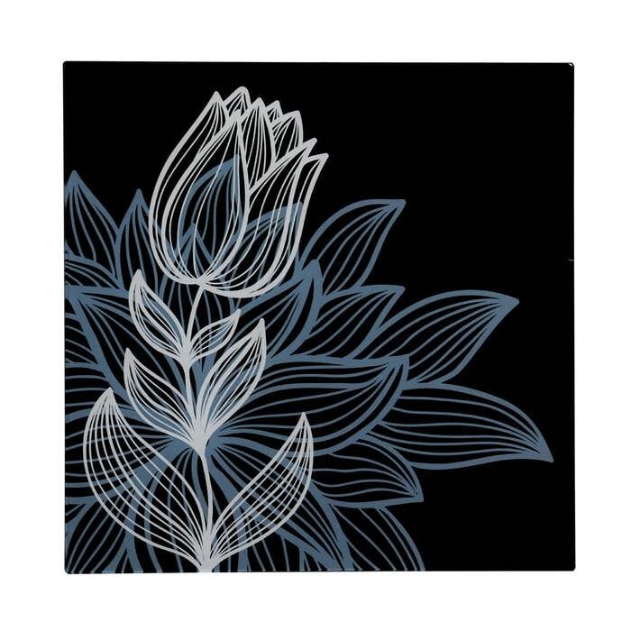 Tulip Glass Print Wall Art - Image 1
