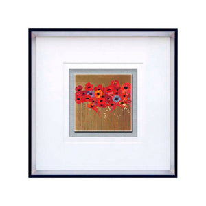 Poppies 2 Square Framed Wall Art | Frame