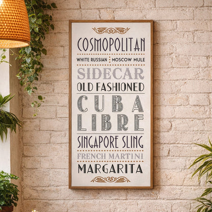 Madera Cocktail Wall Plaque - image 1