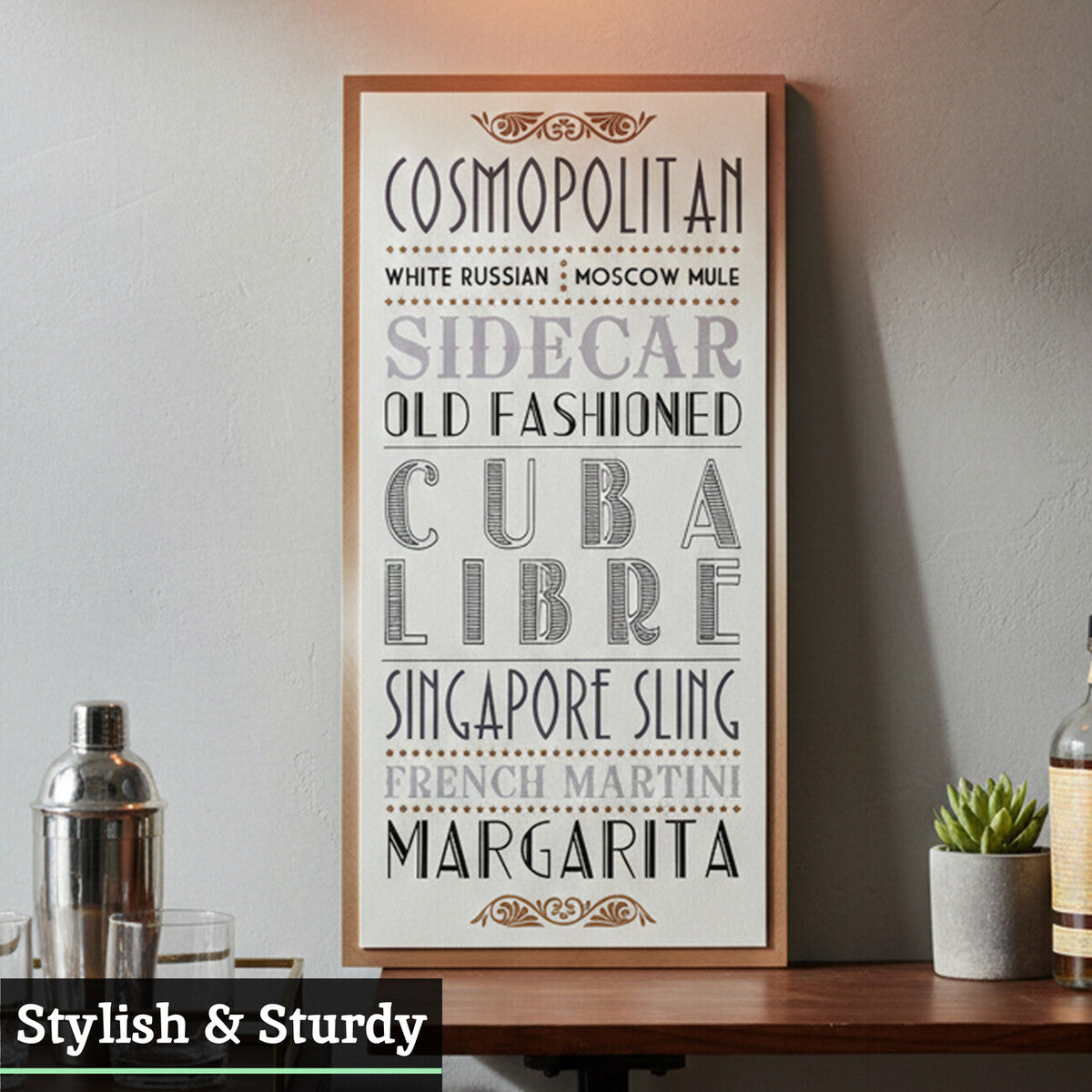 Madera Cocktail Wall Plaque - image 3