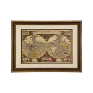 Framed World Map Wall Art | Global Wall Art