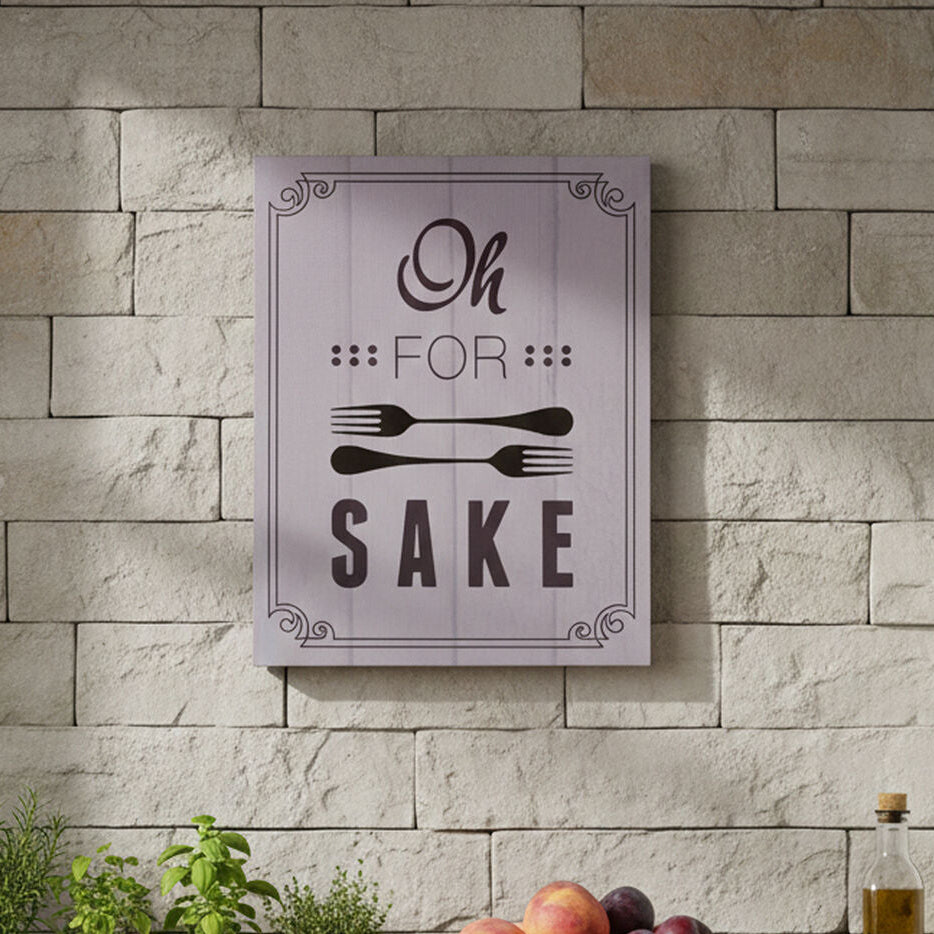 Wall art with &