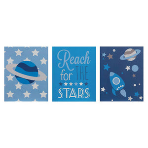 Kids Set of 3 Reach For The Stars | Wall Plaques