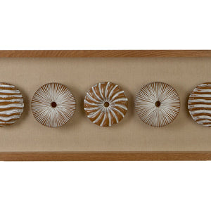 Framed Lined Wood Carving Wall Art | Nason