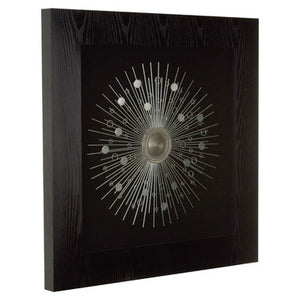 Nason Framed Silver Abstract Wall Art