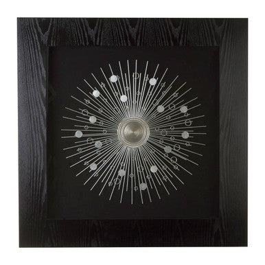 Nason Framed Silver Abstract Wall Art