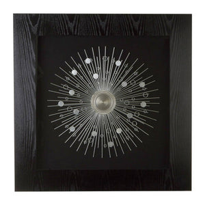 Nason Framed Silver Abstract Wall Art