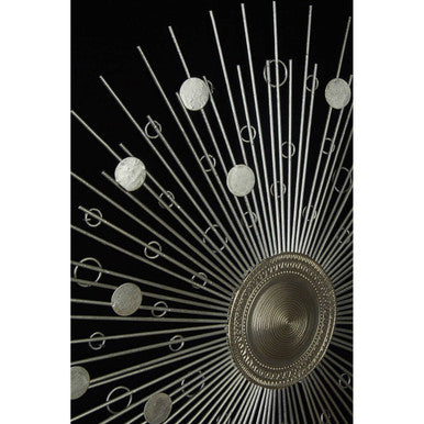 Nason Framed Silver Abstract Wall Art