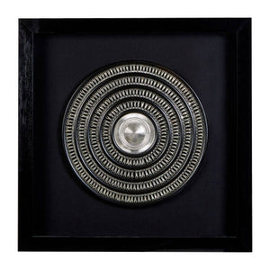 Framed Silver Disc Wall Art | Nason