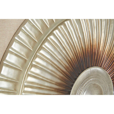 Nason Framed Silver Round Carving Wall Art - image 5