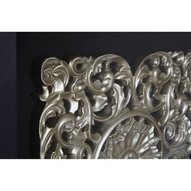 Nason Framed Silver MDF Filigree Carving Wall Art - image 5
