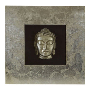 Framed Silver Buddha Wall Art | Nason