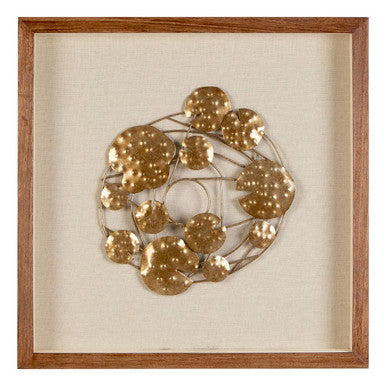 Nason Framed Bronze Abstract Wall Art