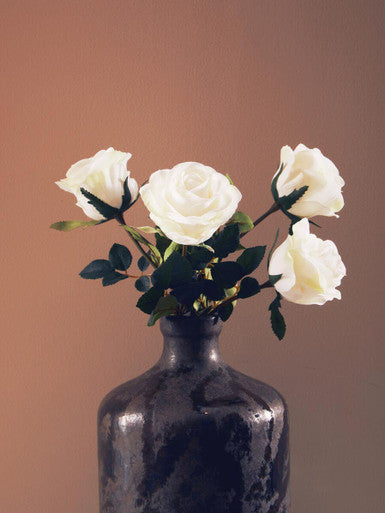 Fiori Artificial flowers White Rose Stem
