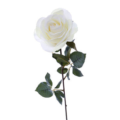 Fiori Artificial flowers White Rose Stem
