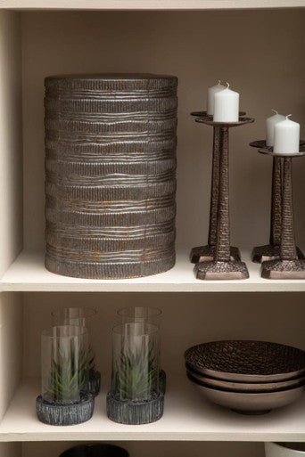 Fiori Large Succulent with Black Stone Base