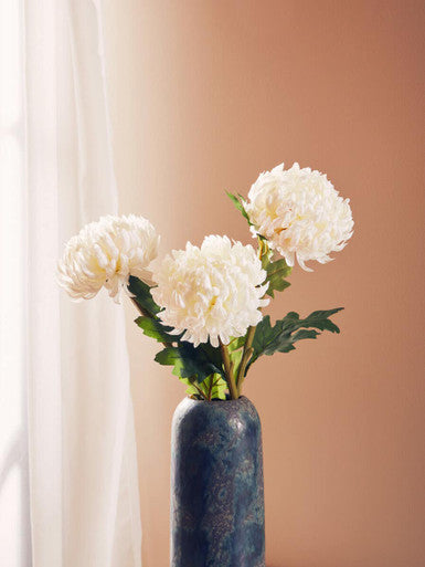 Fiori 84cm Chrysanthemum White Stem