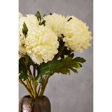 Fiori 84cm Chrysanthemum White Stem
