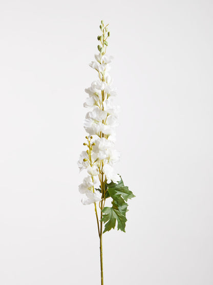 Fiori 90cm White Delphinium Spike