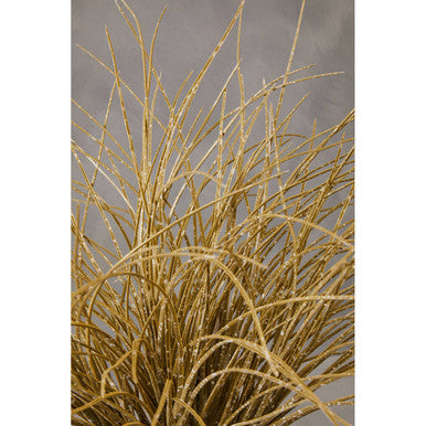 Fiori Grass Plant in a White Marble Effect Pot