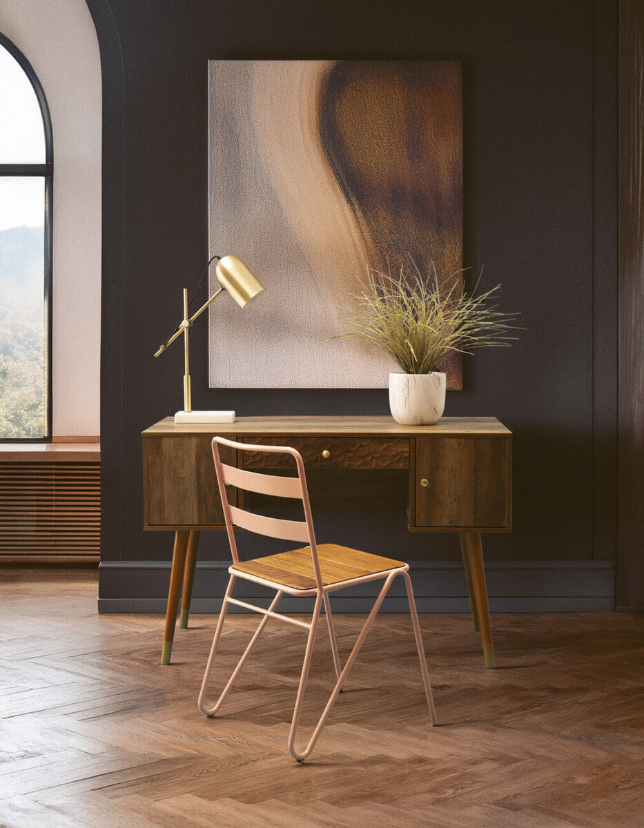 Fiori Grass Plant in a White Marble Effect Pot