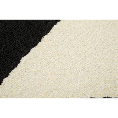 Bosie Milana Small Black and White Geometric Rug