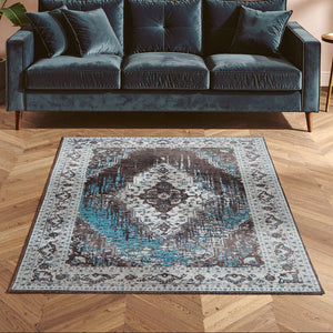 Bosie Small Teal Rug | Morvi