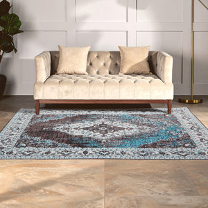 Bosie Large Teal Rug | Morvi