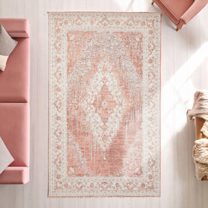 Bosie Large Pink Rug | Morvi