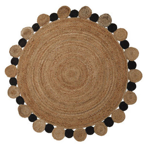 Bosie Demir Large Natural And Black Jute Rug