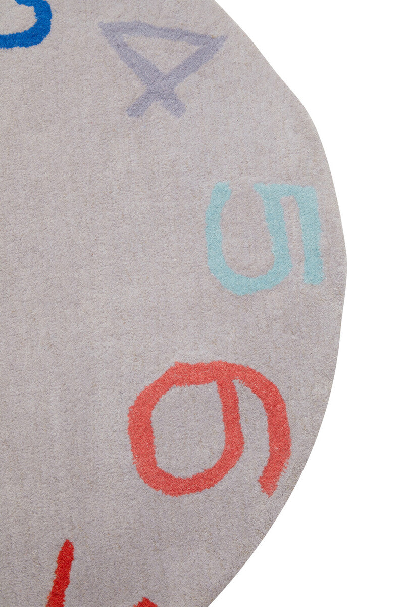 Kids Round Number Rug
