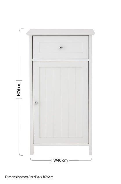 Portland 1 Inner Shelf And Drawer Cabinet