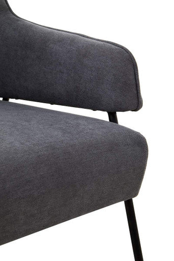 Henia Ash Velvet Chair - Image 4