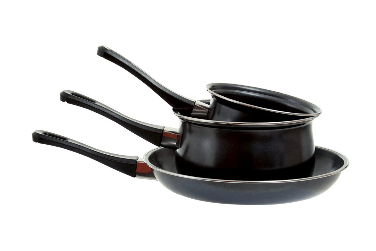 Amos 3Pc Pan Set Black - Image 2