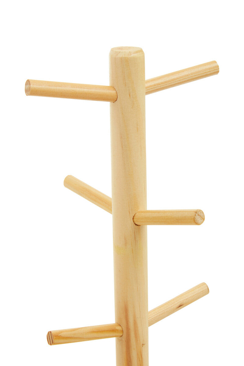 Nolan Pine Wood 6 Cup Mug Tree - Image 6