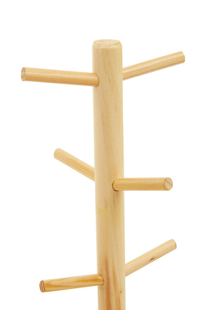Nolan Pine Wood 6 Cup Mug Tree - Image 6