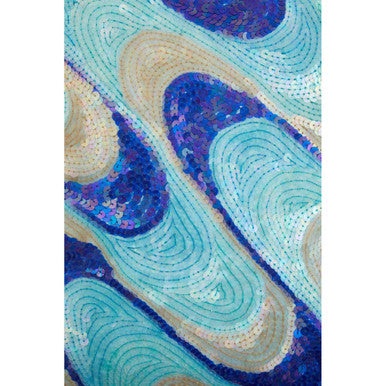 Diva Sequins Turquoise Cushion - image 3