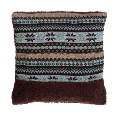 Heritage Fairisle Brown Cushion - image 1