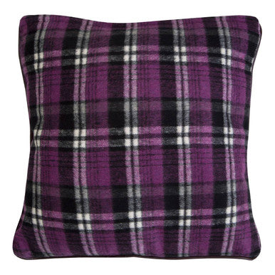 Heritage Purple Check Tartan Cushion - image 1
