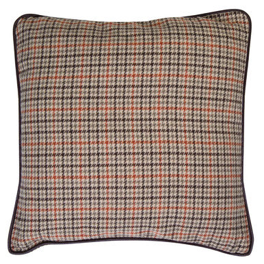 Heritage Large Beige Check Cushion - image 1