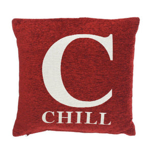 Chill Red Cushion | Words